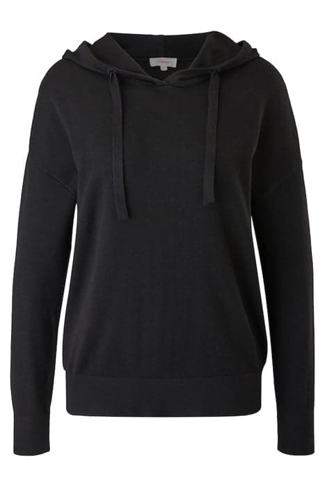 PULLOVER LONGSLEEVE, HOODED GREY/BLACK by s. Oliver