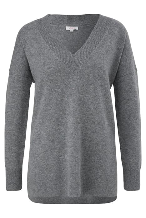 PULLOVER LONGSLEEVE GREY/BLACK by s. Oliver