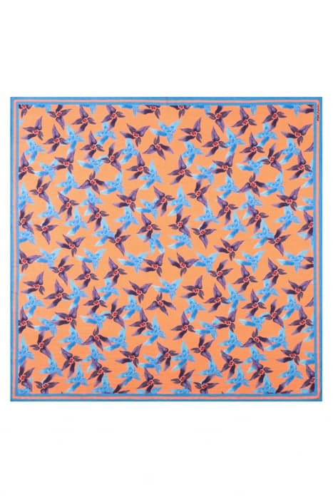 SHAWL - DANCING FLOWERS ORANGE by POM Amsterdam