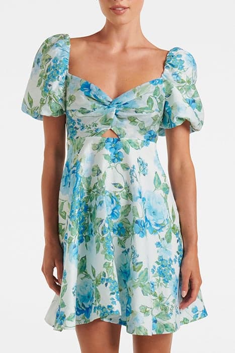 FAITH TWIST MINI DRESS LIGHT SALISBURY FLORAL by Forever New