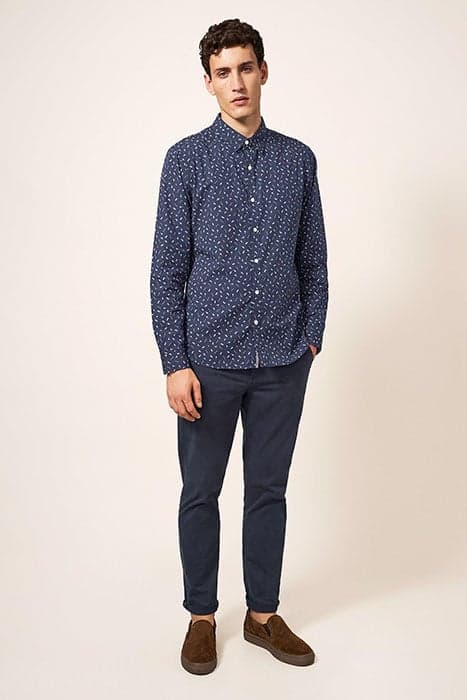 INSTRUMENTS PRINTED SHIRT DARK NAVY by White Stuff