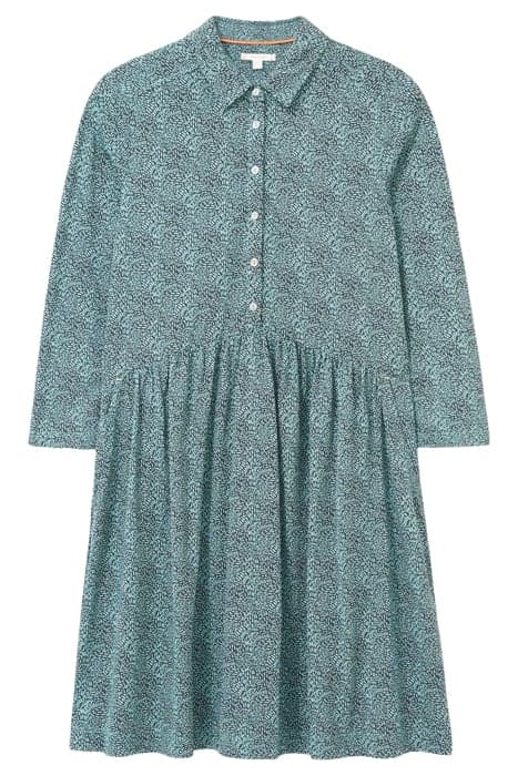 EVERLY JERSEY SHIRT DRESS TEAL MLT by White Stuff