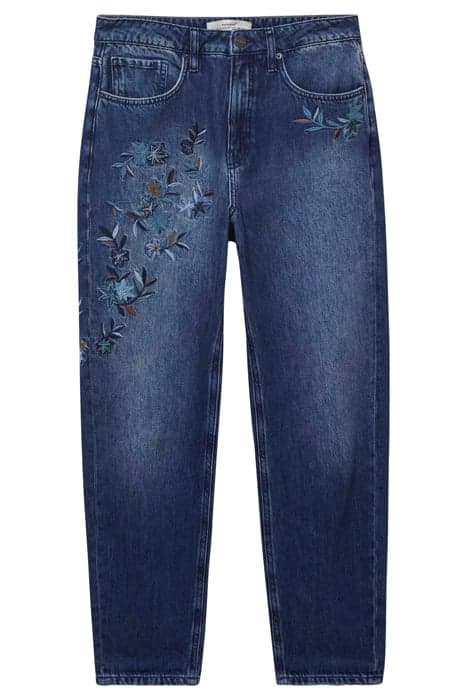 EMBROIDERED BOYFRIEND JEAN MID DENIM by White Stuff