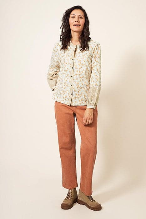 JASMINE COTTON SHIRT IVORY MLT by White Stuff