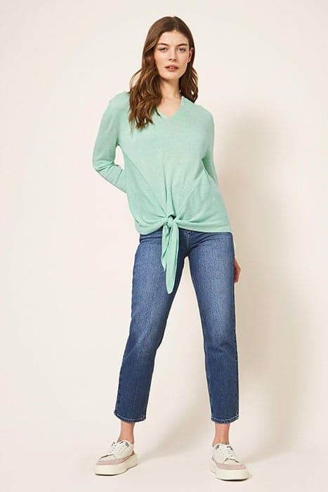 TIE HEM JUMPER LGT TEAL by White Stuff