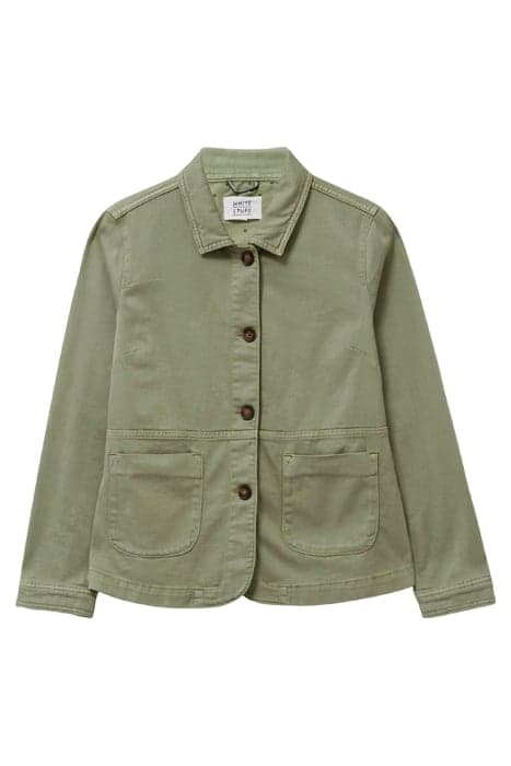 CARRIE DENIM JACKET MID GREEN by White Stuff