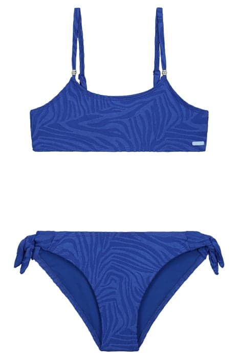 GIRLS LIV BIKINI SET BERMUDA TIGER STRUCTURE DEEP OCEAN BLUE by Shiwi