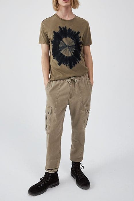 LIGHT KHAKI TIE-DYE T-SHIRT WITH IMAGES by IKKS