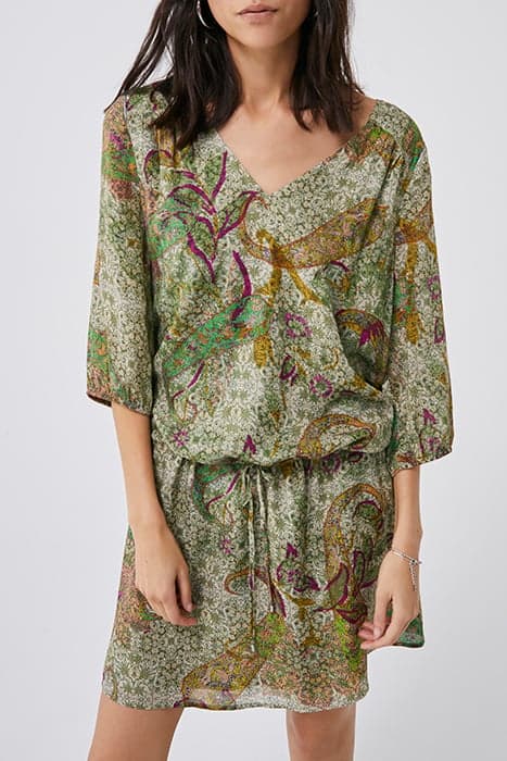 ECRU PAISLEY PRINT DRESS by IKKS