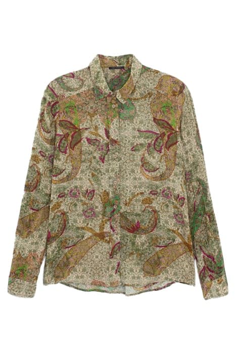 ECRU PAISLEY PRINT FLOWING SHIRT by IKKS