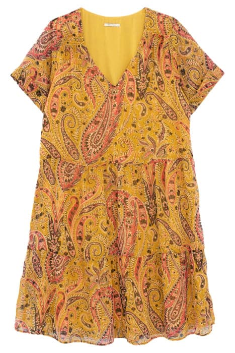 YELLOW PAISLEY SUMMER PRINT DRESS by IKKS