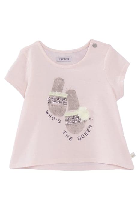 BABY GIRLS’ PINK SANDALS IMAGE ORGANIC COTTON T-SHIRT by IKKS