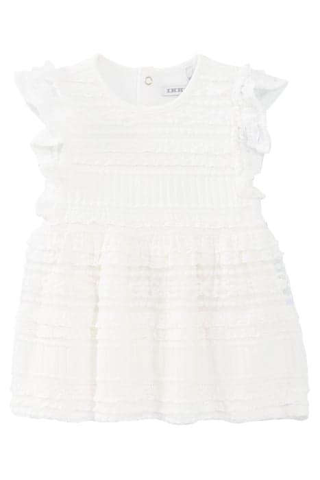 GIRLS’ OFF-WHITE OCCASION DRESS WITH LACE by IKKS