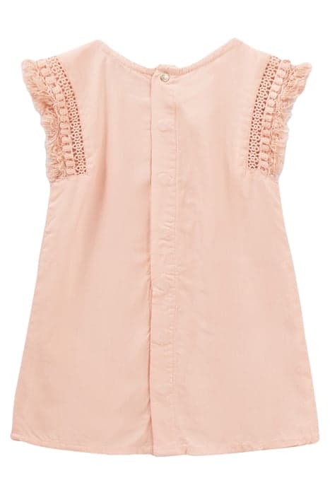 GIRLS’ PEACH DRESS WITH LACE BRAID by IKKS