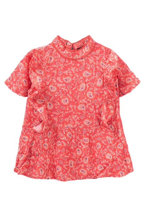 GIRLS’ RED PAISLEY PRINT LENZING™ ECOVERO™ VISCOSE BLOUSE by IKKS