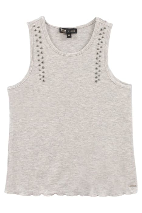 GIRLS’ GREY GLITTERY STUDDED VEST TOP by IKKS