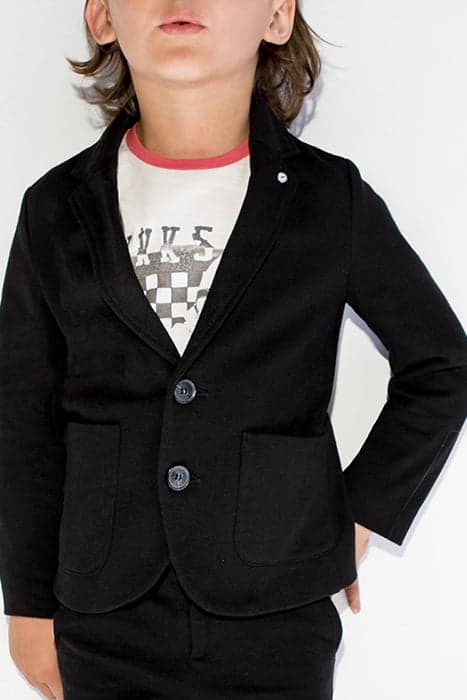 BOYS’ CHARCOAL COTTON KNIT JACKET by IKKS