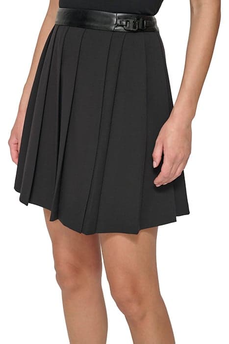 PLEATED MINI SKIRT BLACK by DKNY