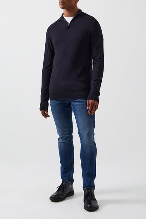 HALF ZIP KNIT SWEATER DARK NAVY by French Connection