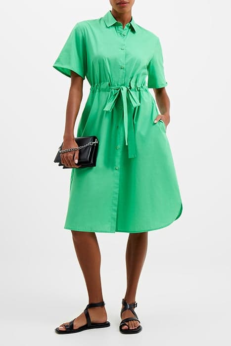 RHODES POPLIN SHIRT DRESS POISE GREEN by French Connection