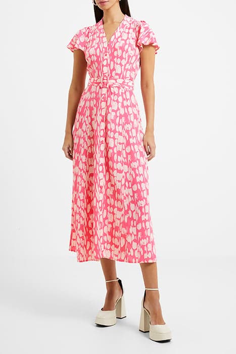 ISLANNA CREPE PRINTED MIDI DRESS CAMELLIA ROSE/CREAM by French Connection