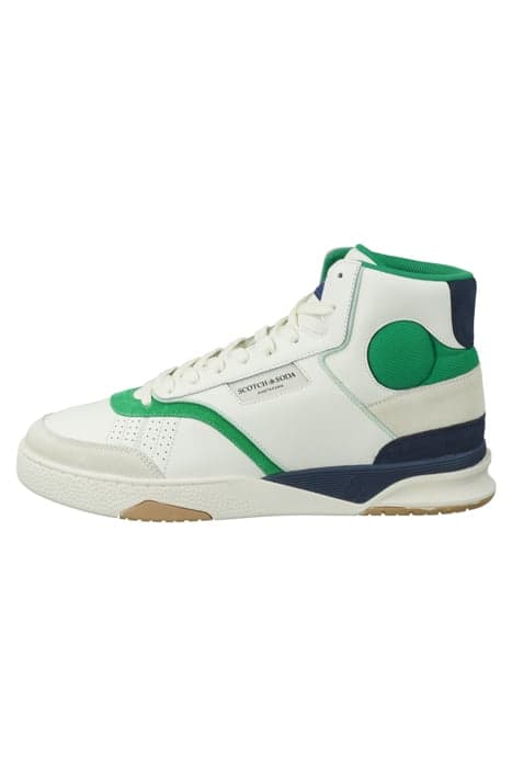 COURT CUP SNEAKER WHITE/GREEN by Scotch & Soda Footwear