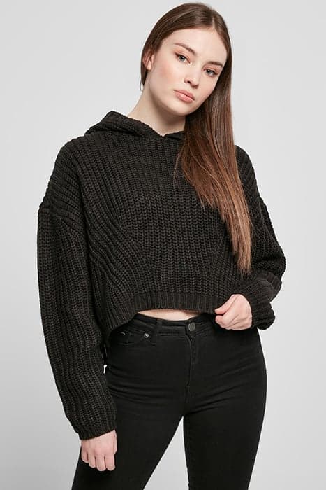 LADIES OVERSIZED HOODY SWEATER BLACK by Urban Classics