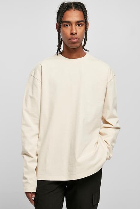 ULTRA HEAVY OVERSIZED LONGSLEEVE WHITESAND by Urban Classics