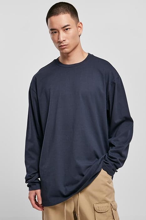 HEAVY OVERSIZED GARMENT DYE LONGSLEEVE DARKBLUE by Urban Classics