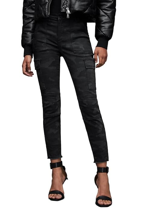 DURAN CAMOU CARGO WASHED BLACK by AllSaints