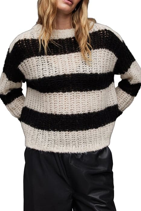 BRITT JUMPER BLACK/ECRU by AllSaints