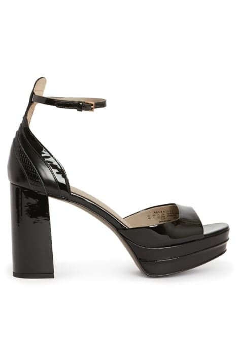 TIA PLATFORM HEEL BLACK SHINE by AllSaints