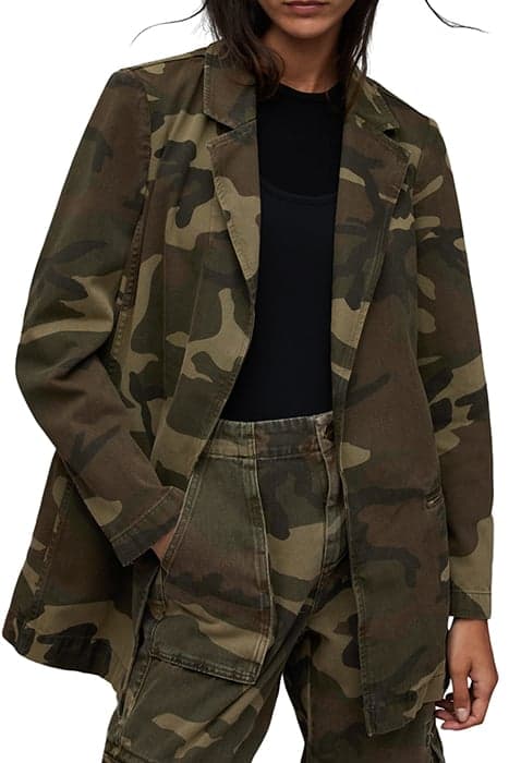 ALEIDA CAMO BLAZER CAMO GREEN by AllSaints