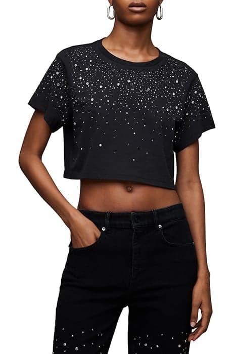 SCATTER SOPHI TEE WASHED BLACK by AllSaints