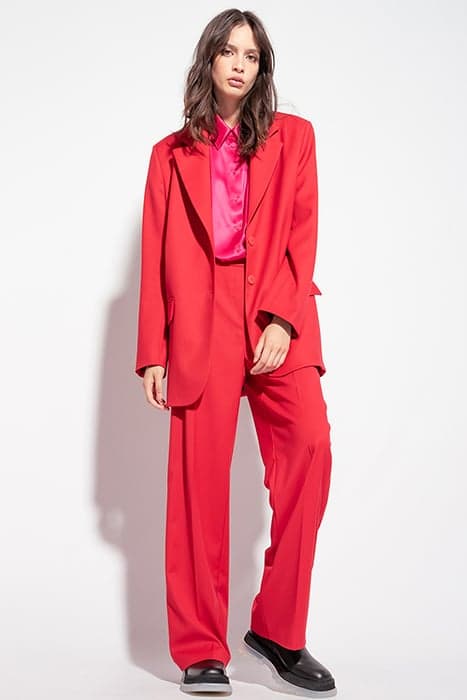 EGLEFINO GIACCA DIAGONALE COMP RED - CRIMSON by PINKO