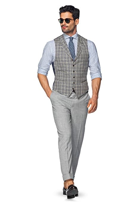 VEST-GREEN-CHECK GREEN by Suitsupply