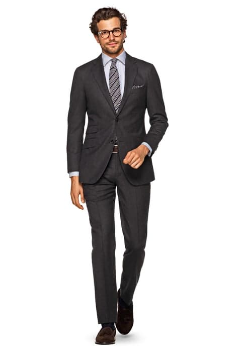 SUIT-GREY-HERRINGBONE DARK GREY by Suitsupply