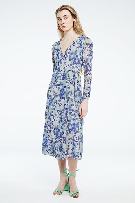 NATALIE DRESS RIAD BLUE/HOLY GUACA by Fabienne Chapot