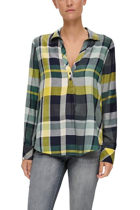 S.OLIVER RLW BLOUSES BLUE GREEN by s. Oliver