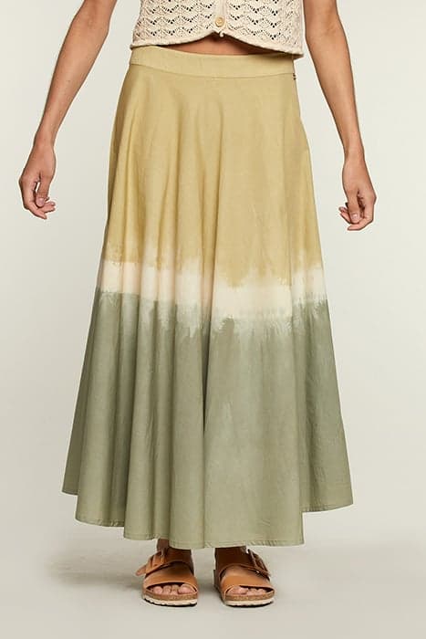 LONG TIE & DYE COTTON SKIRT by River Woods