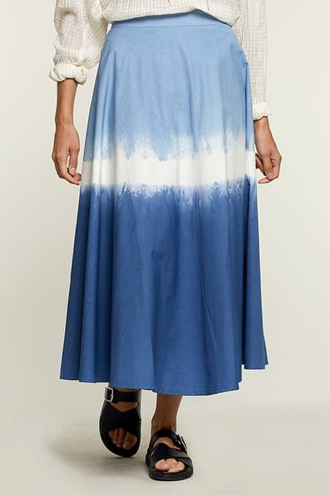 LONG TIE & DYE COTTON SKIRT by River Woods