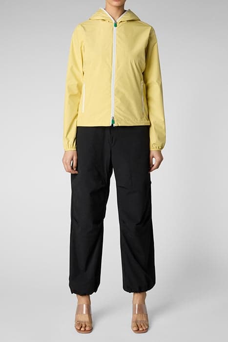 STELLA HOODED JACKET TAPIOCA YELLOW by Save The Duck