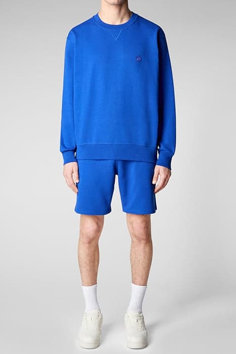 SILAS CREWNECK   CYBER BLUE by Save The Duck