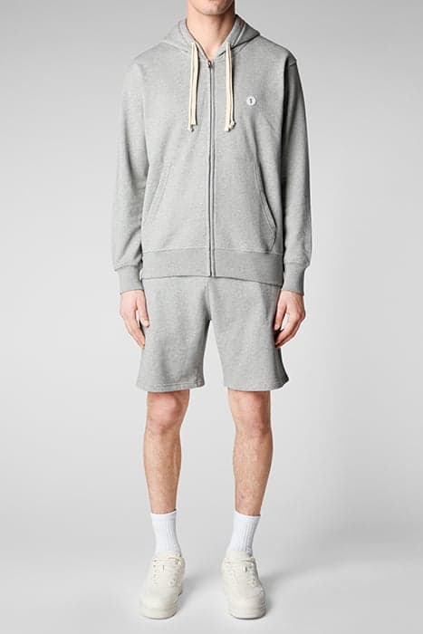 ADONIAS HOODY ZIP   LIGHT GREY MELANGE by Save The Duck