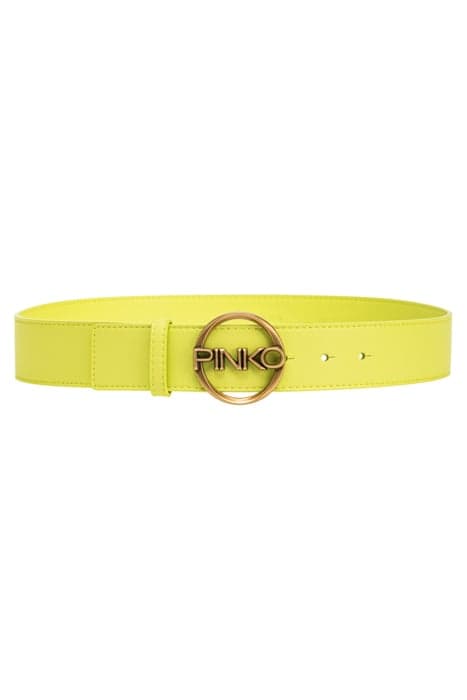 YANN 1 BELT H4 MICRO DOLLARINO WILD LEMON YELLOW by PINKO