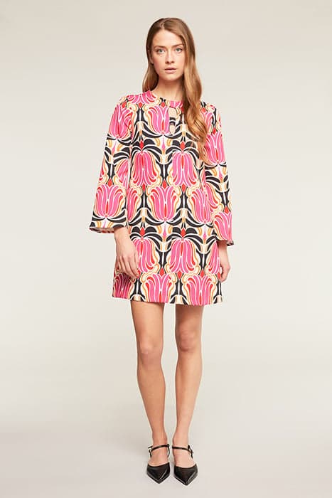 TUNIC DRESS WITH BRICK PATTERN FUCSIA by Motivi