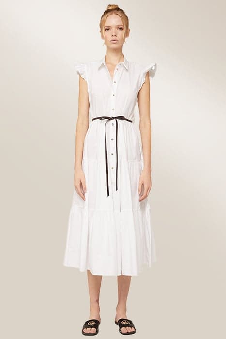 CHEMISIER DRESS WITH BELT WHITE by Motivi