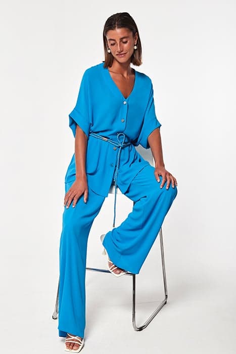 CHIFFON IWIRA TROUSERS BLUE by OKY