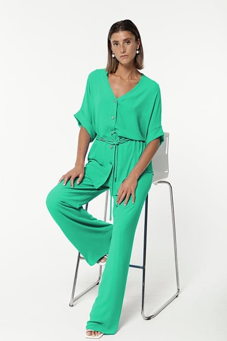 CHIFFON IWIRA TROUSERS GREEN by OKY