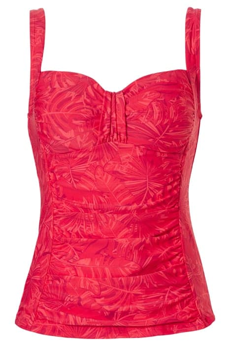 SW TANKINI WF BODINE WILD JUNGLE RED RED LEAVES by Livera